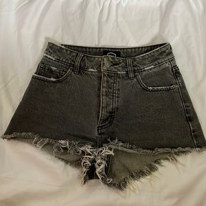 RVCA high-waisted jean shorts